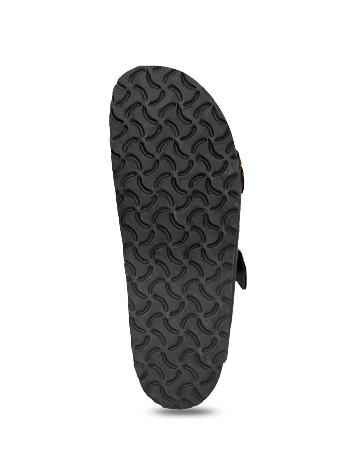 El Paso Men's Black T-Strap Sandals