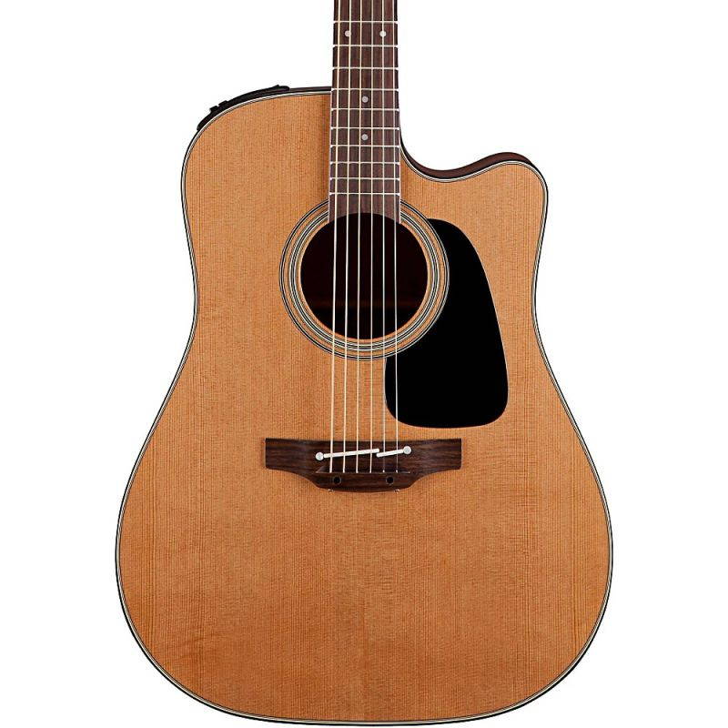 takamine pro series 1 p1dc dreadnought body acoustic electric guitar with case, natural