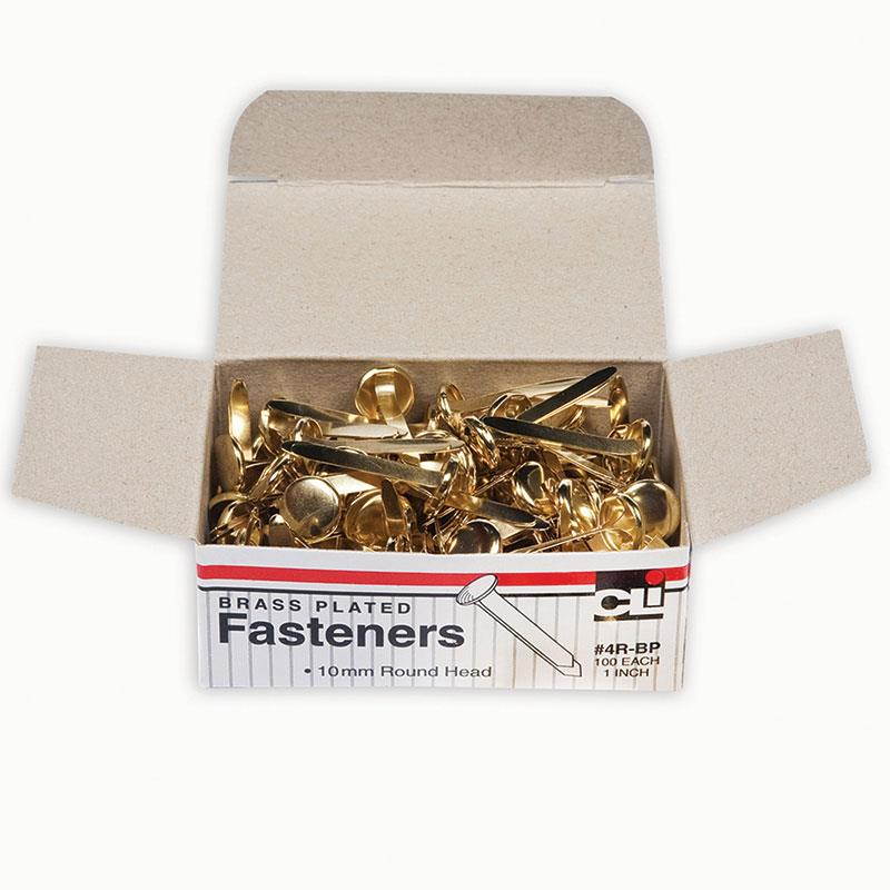 Brass Paper Fasteners 1 100/Box