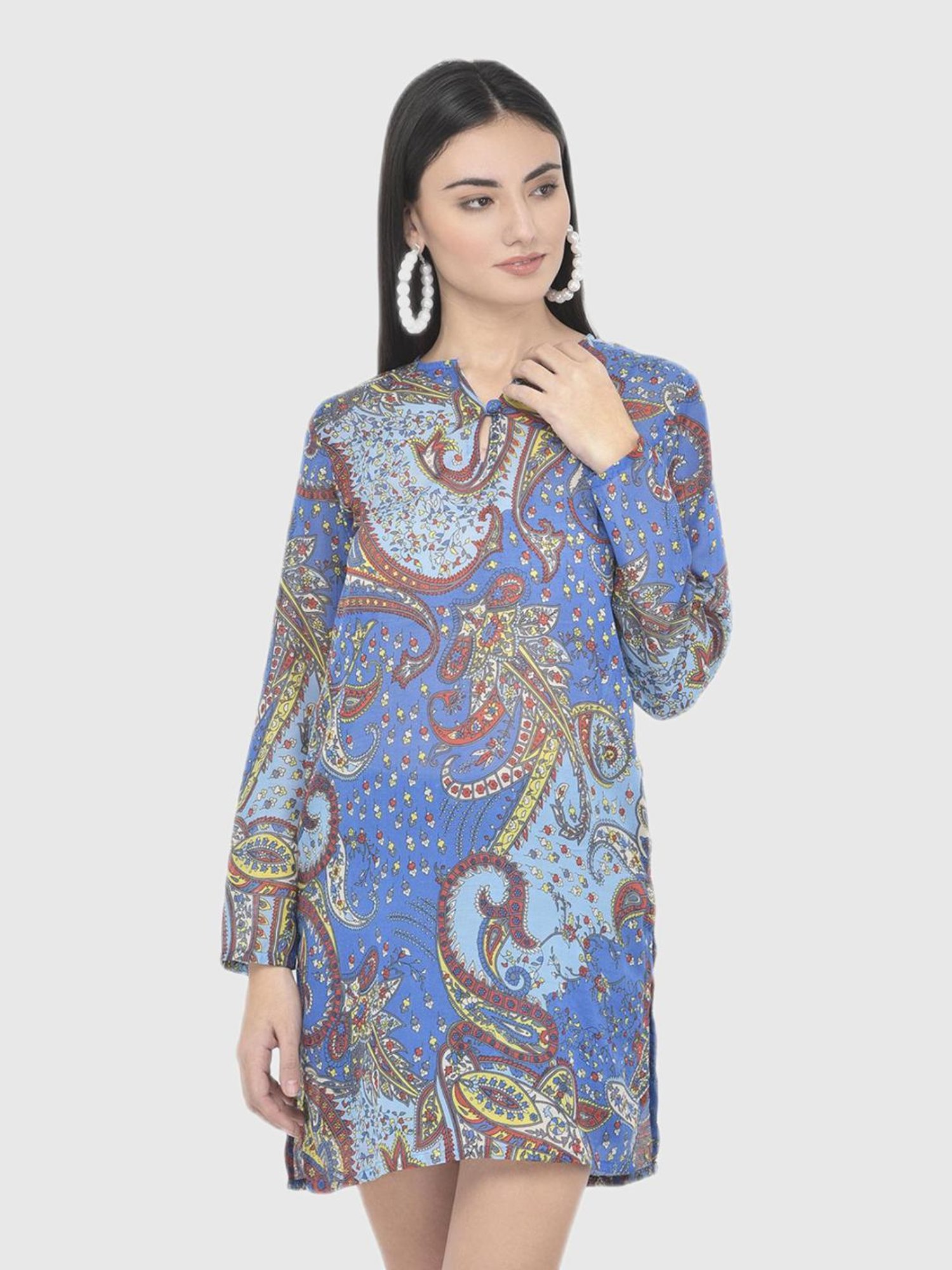 Aditi Wasan Blue Printed Kurti