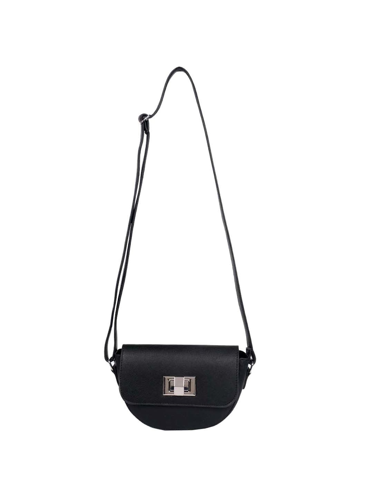 BELWABA Black Solid Small Sling Handbag