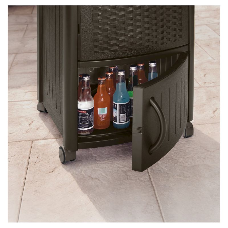 Slat Top Serving Cart - Gray - Apollo Outdoor