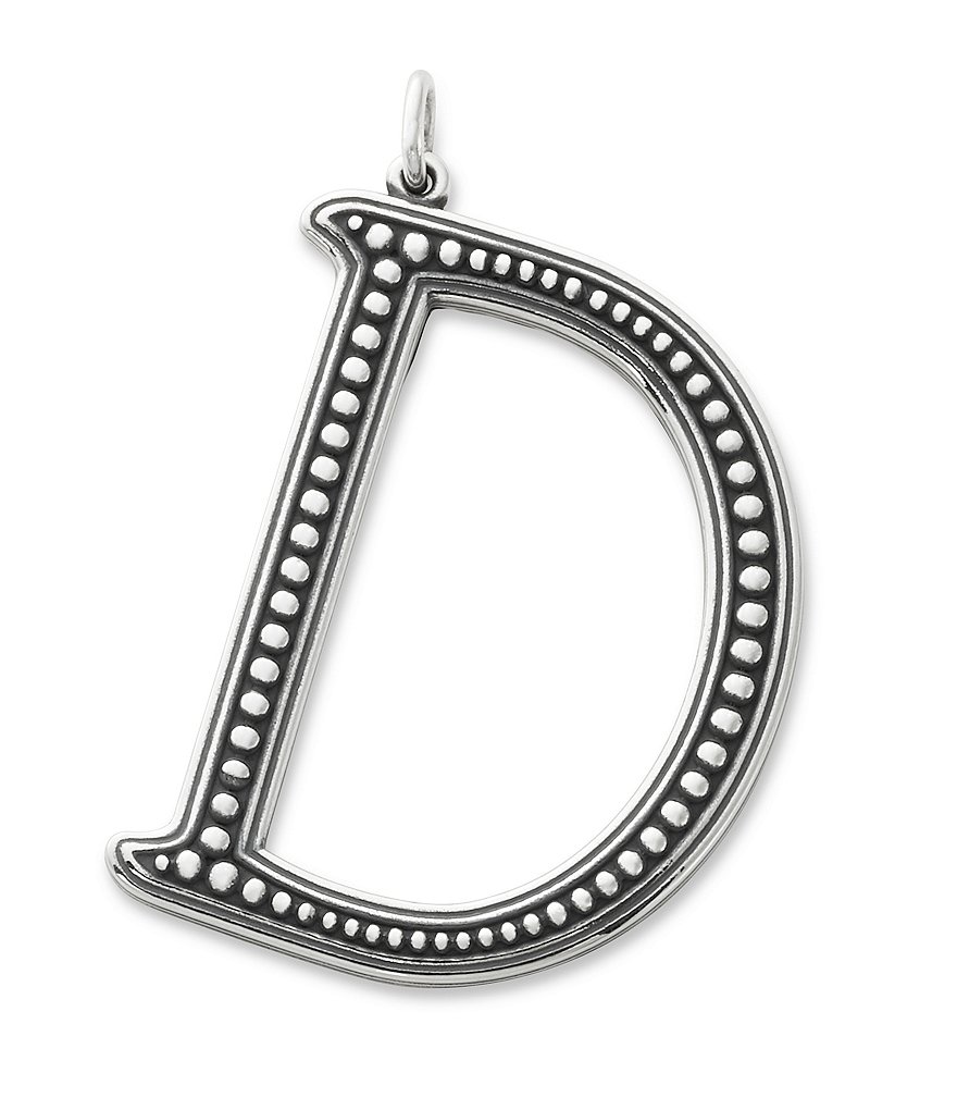 James Avery Beaded Initial Pendant Charm