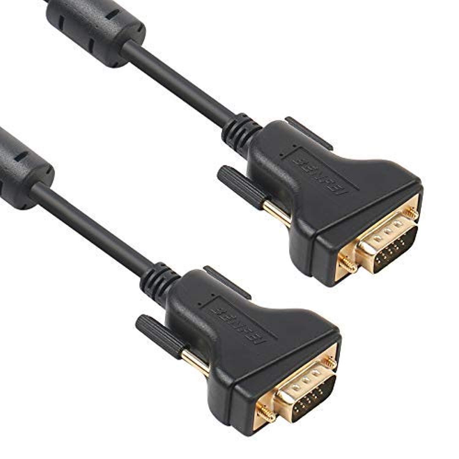 vga cable, benfei vga to vga cable with ferrites, 6 feet