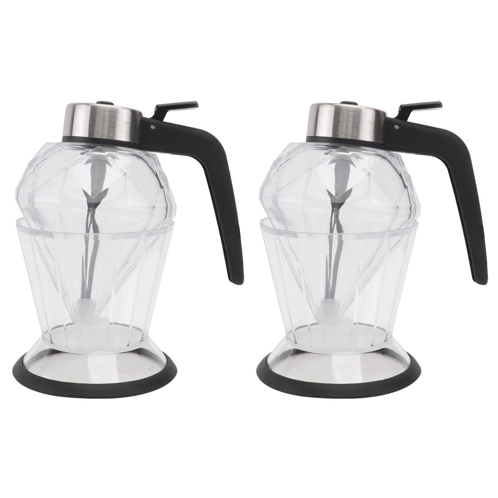 2pcs Glass Craft Seasoning Bottle Practical Convenient Condiment Bottle Seasoning Storage Bottle