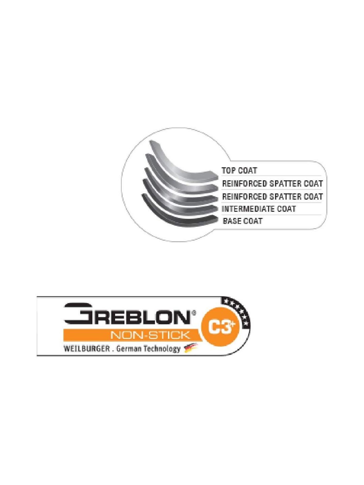 Prestige Omega Deluxe Black Aluminium 3 Piece Cookware Set (1000 ml)