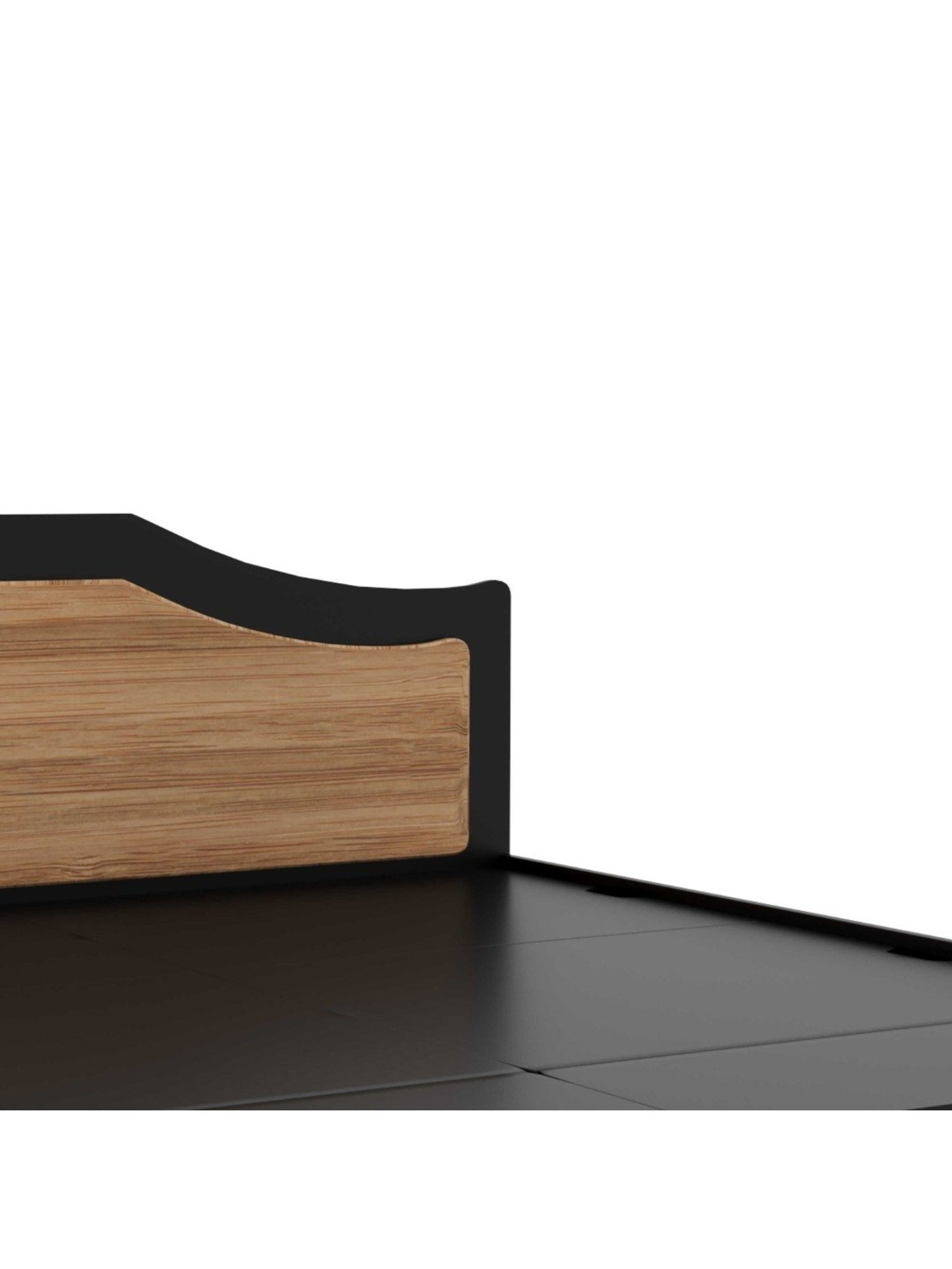 Nilkamal Riva Black Engineered Wood King Size Bed with Storage