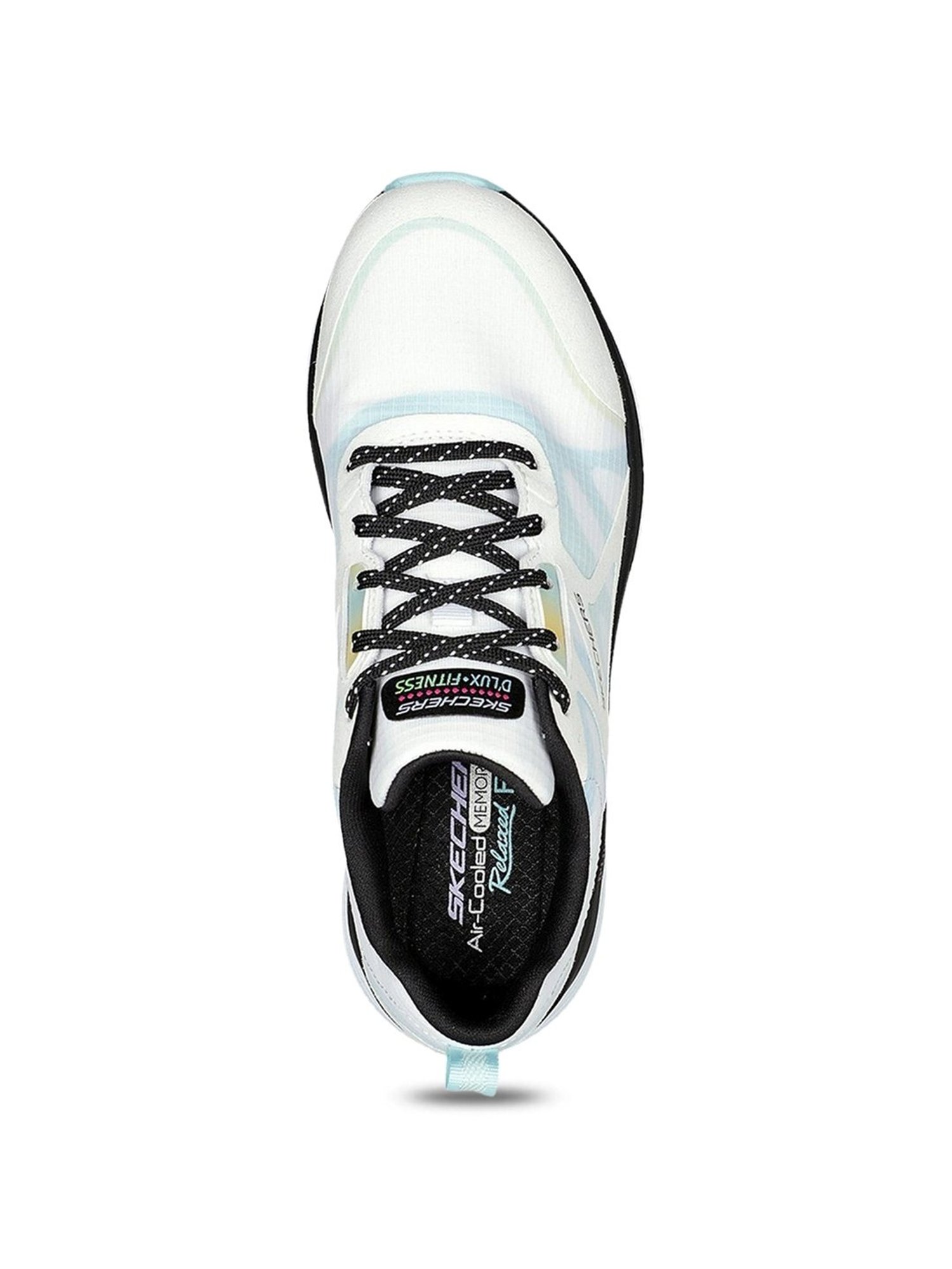 Skechers Women's D'LUX FITNESS-BRIGHT White Casual Sneakers