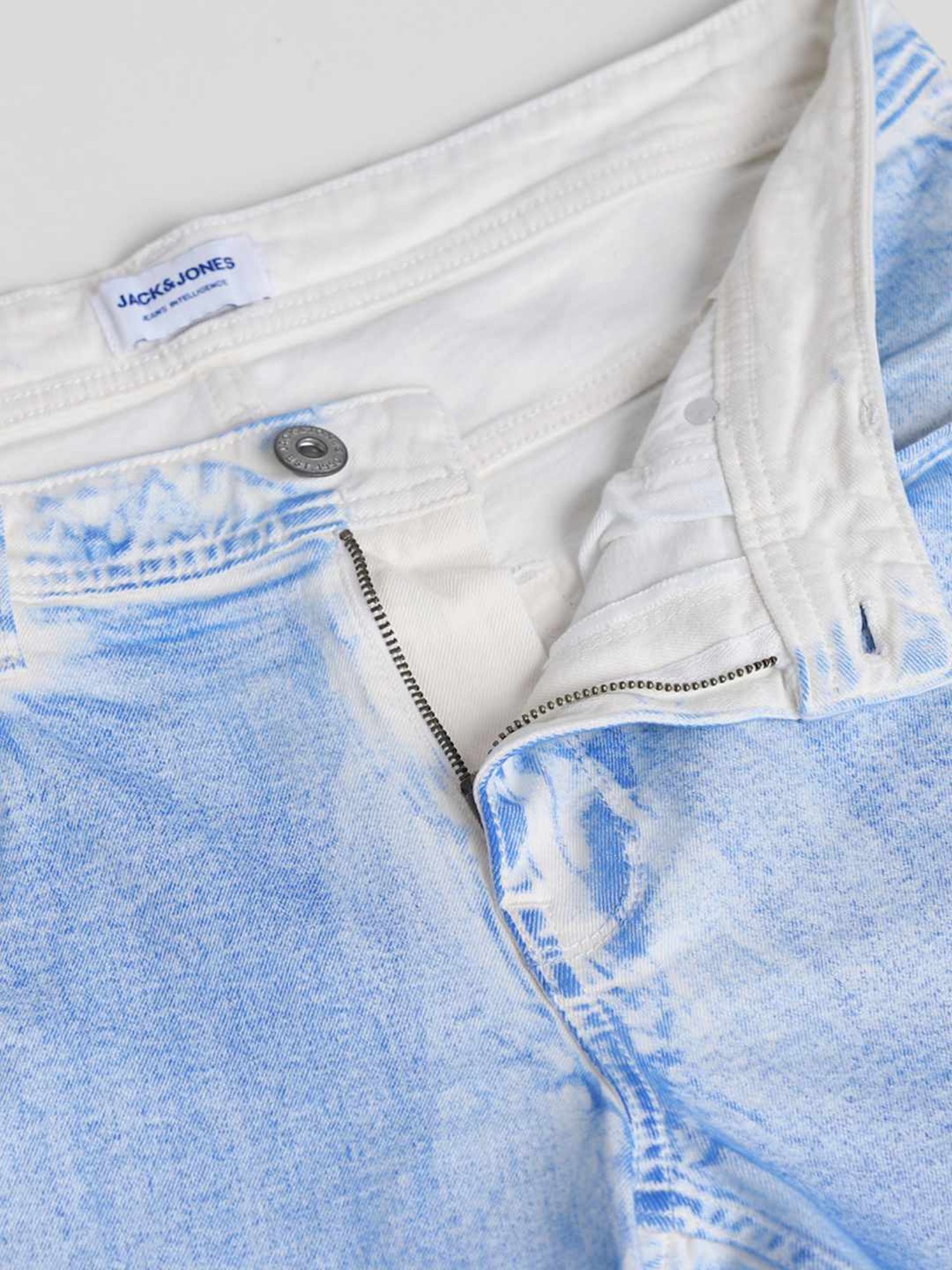 Jack & Jones Denim Cotton Regular Fit Printed Shorts