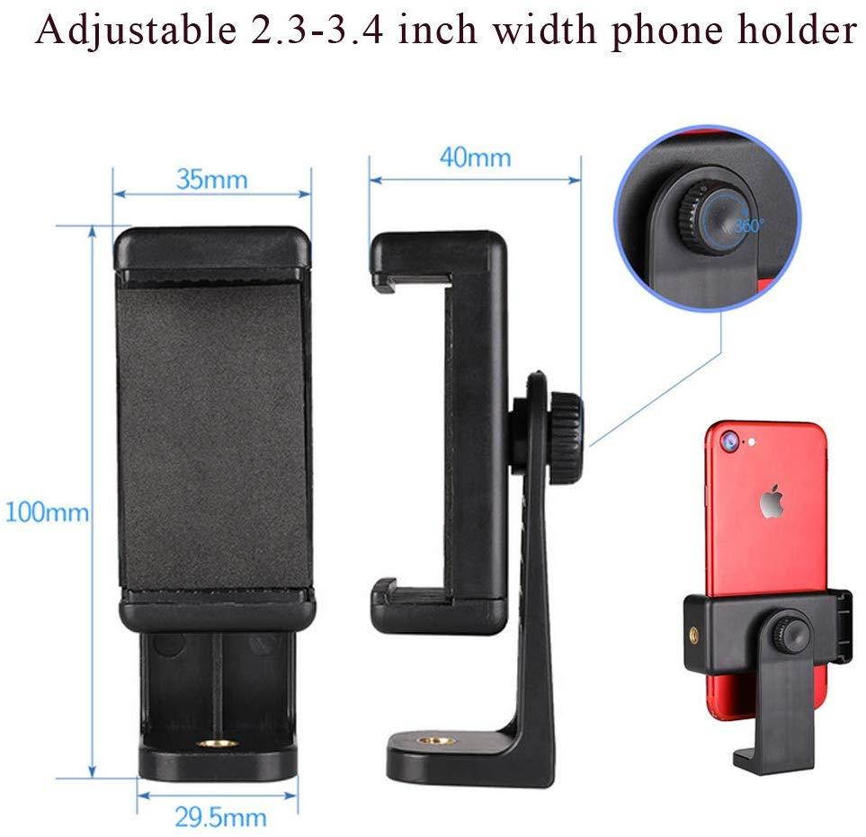 6" Ring Light Webcam Stand Phone Holder, Etubby LED Lamp Live Stream Camera Lighting [3-Mode, 10-Level] 17-52cm Tripod for Cellphones, Logitech Webcam C922 C930e C930 C920 C615, Lightweight Camera