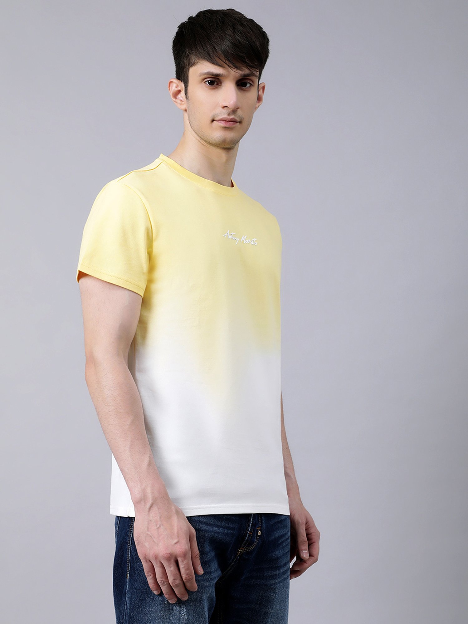 Antony Morato Yellow Regular Fit T-Shirt