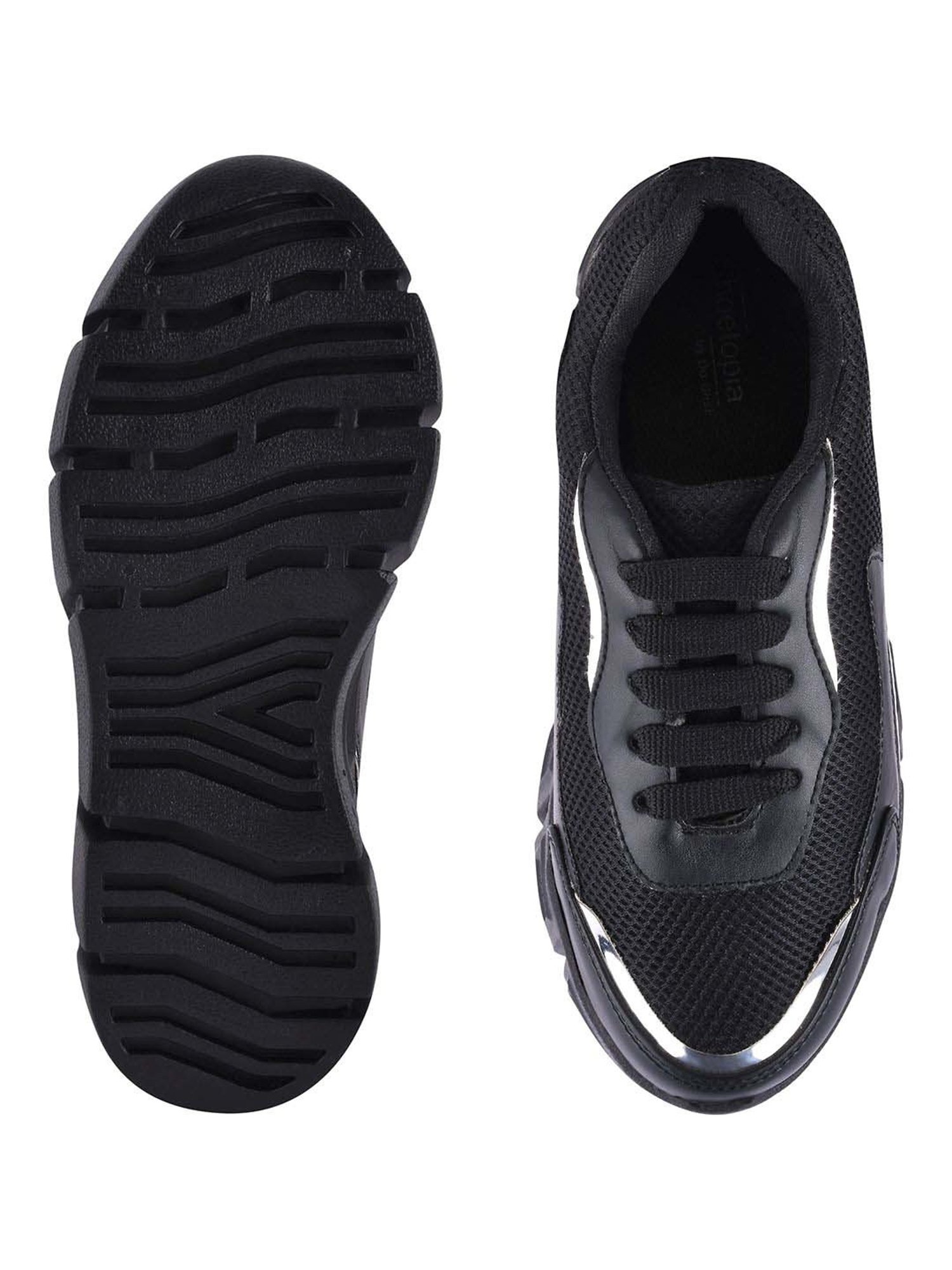 Shoetopia Kids Black Walking Shoes