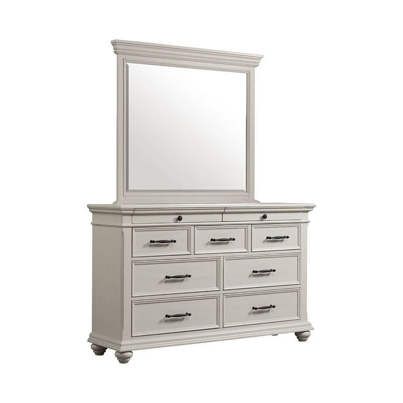 Brooks 9 Drawer Dresser with Mirror Beige - Picket House Furnishings