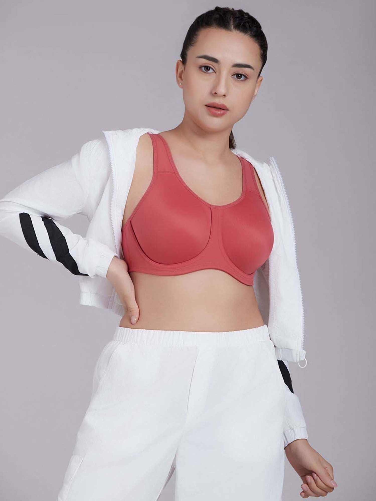 Wacoal Red Full Coverage Sports Bra