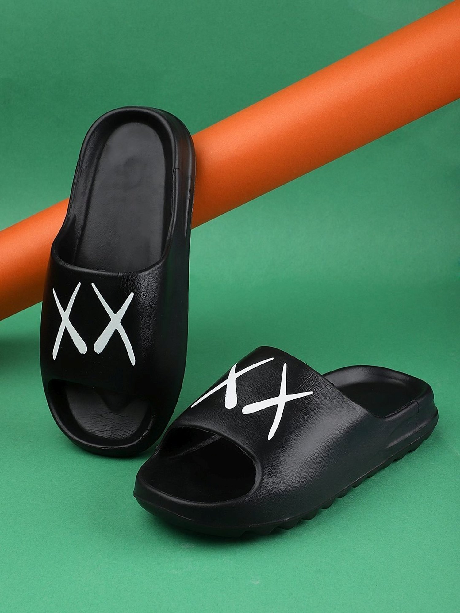 Pampy Angel Men's Black Slides