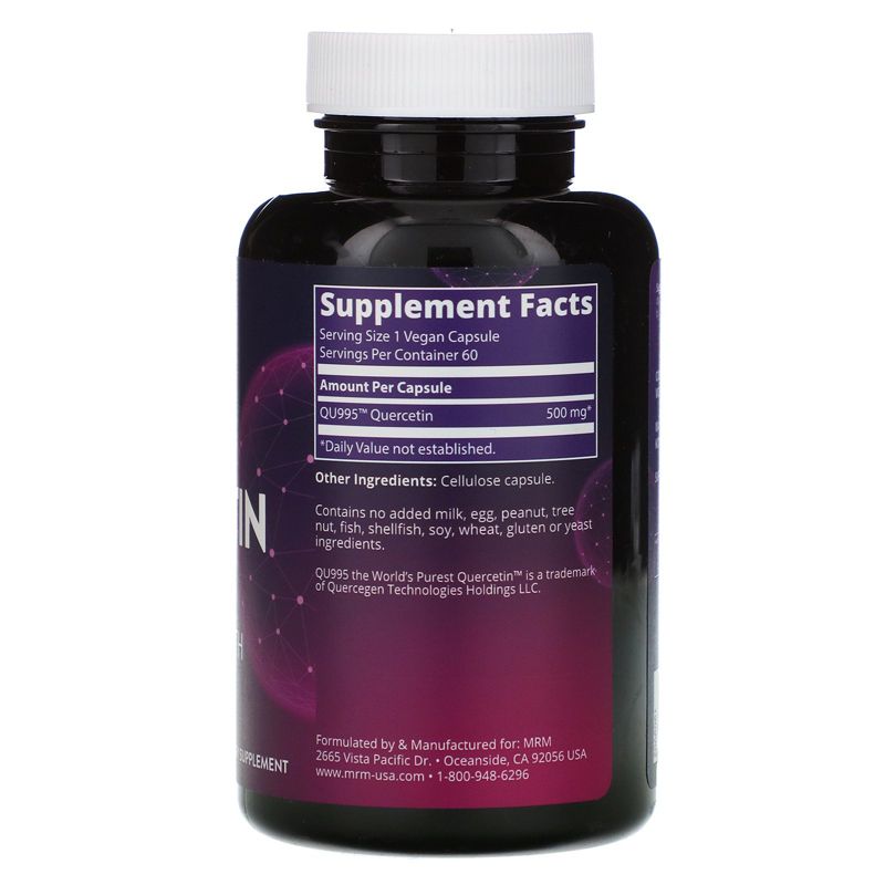 MRM Nutrition, Quercetin, 60 Vegan Capsules, Dietary Supplements
