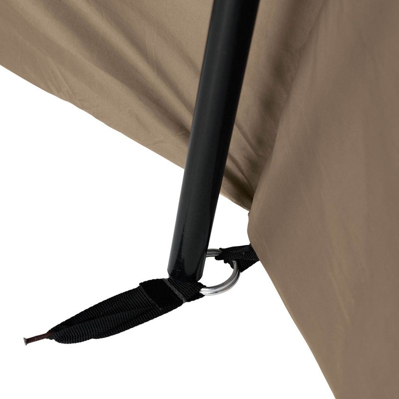 Wenzel Klondike Large Outdoor 8 Person Camping Tent with Screen Room, Brown