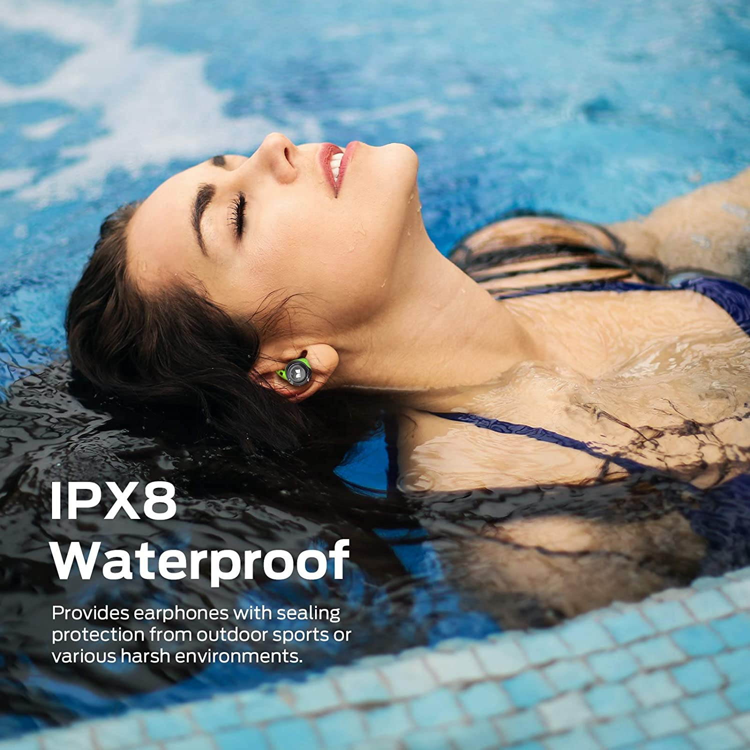 Monster Isport Champion True Wireless Earbuds,Bluetooth 5.0 Headphones with aptX Deep Bass,CVC 8.0 Noise Cancellation, IPX8 Waterproof,Type C Quick Charge Earphones for iPhones and Android