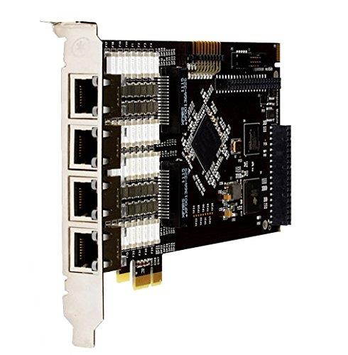 Digium Eight (8) Span Digital T1/E1/J1/PRI PCI-Express x1 Card and Hardware Echo Cancellation 1TE820BF