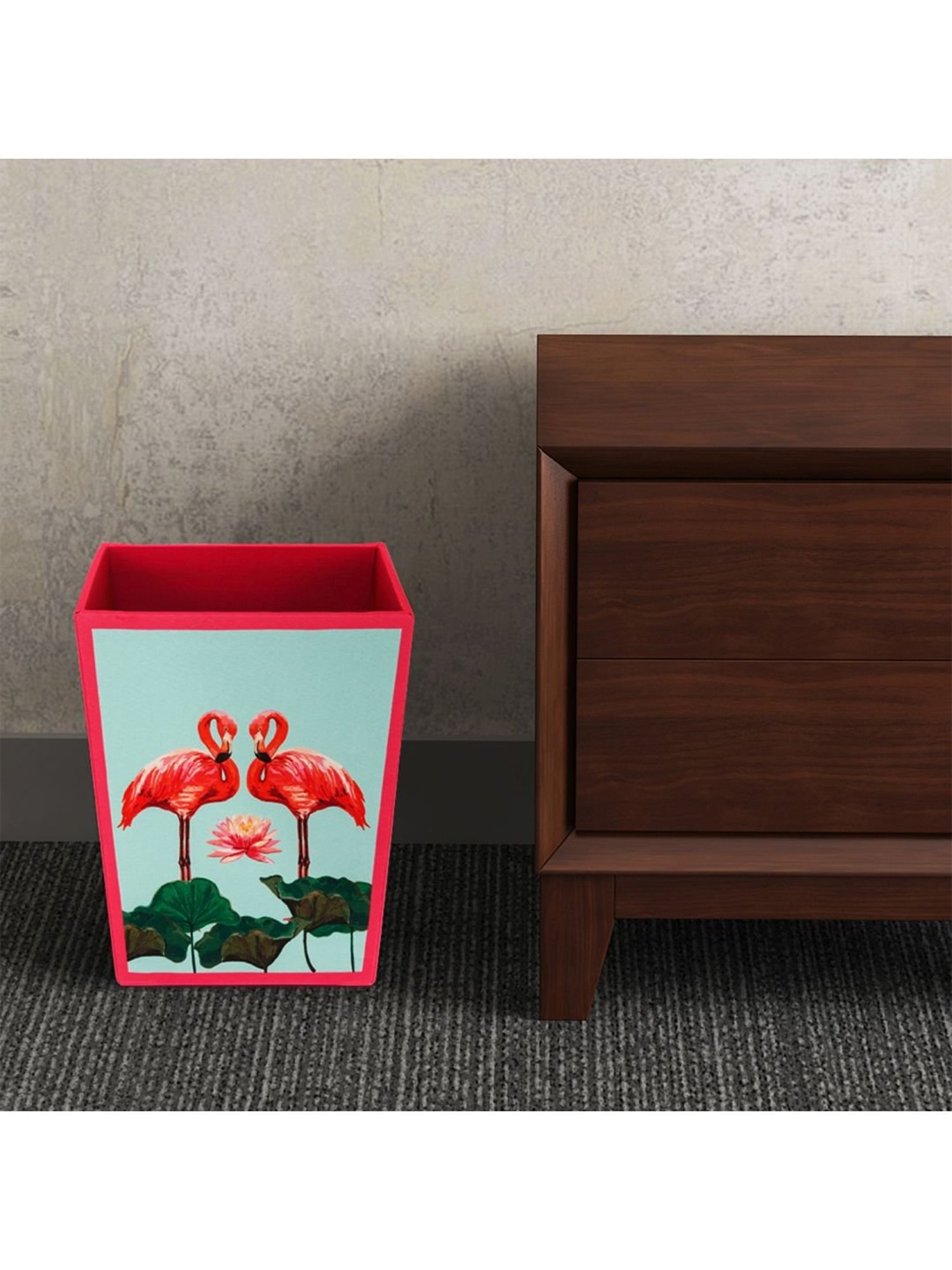 SEJ by Nisha Gupta Blue Wooden Open Dry Bin - 11.5 Litres