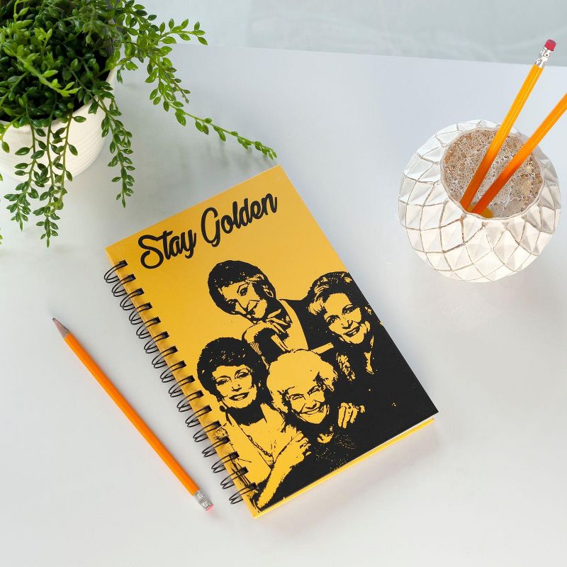 Just Funky Golden Girls "Stay Golden" Spiral Notebook | Officially Licensed ABC Merch