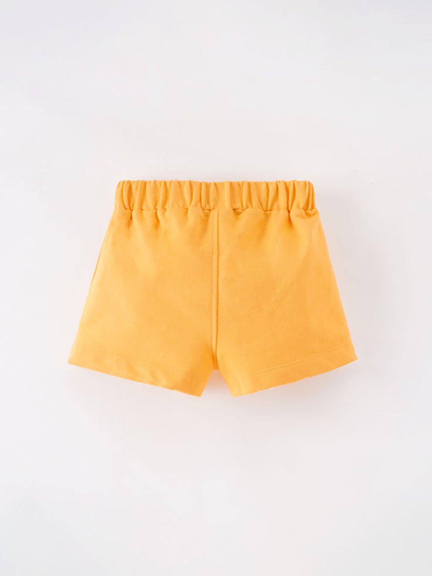 Ed-a-Mamma Baby Yellow Solid Shorts