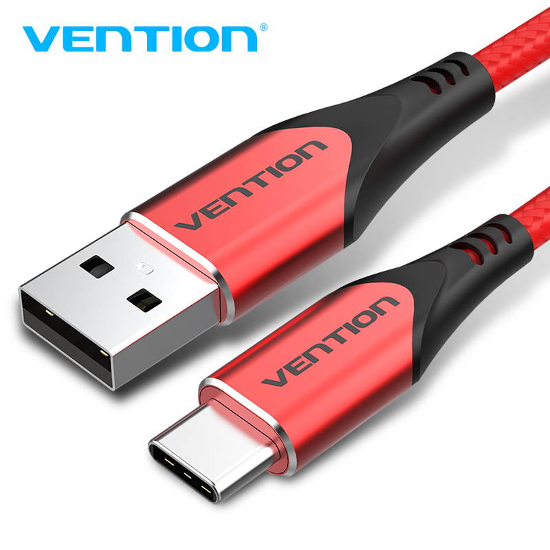 Vention USB Type C Cable Quick Charge Nylon USB A to USB C Cable 3A Fast Charging Compatible