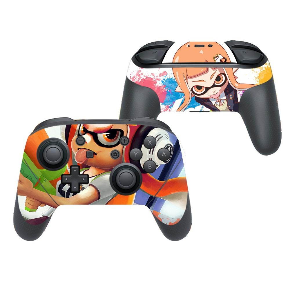 Splatoon Protector Cover Decal Skin Sticker for Nintendo Switch Pro Controller Gamepad Joypad Nintend Switch Pro Skins Stickers
