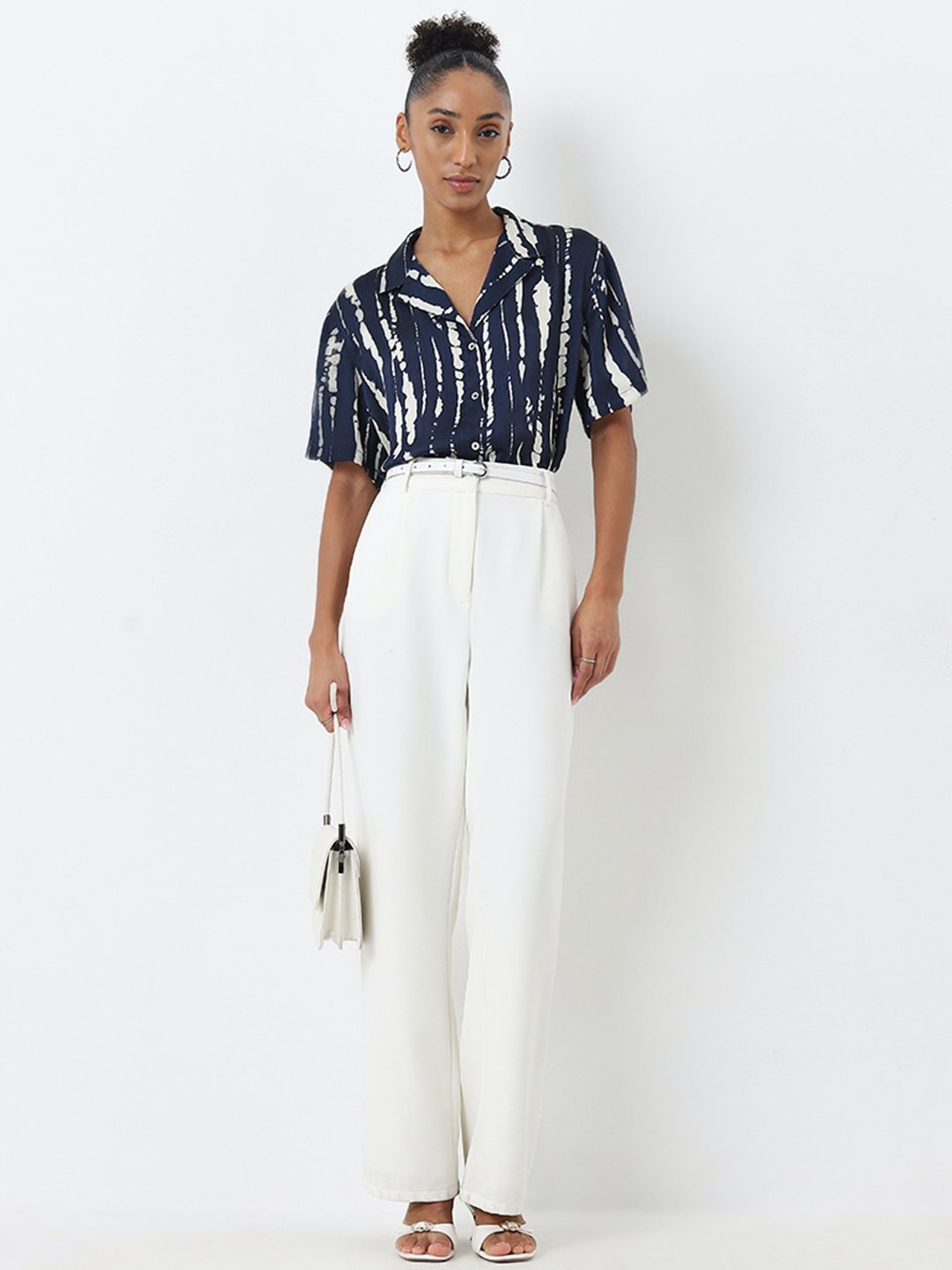 Wardrobe by Westside Navy Printed Top