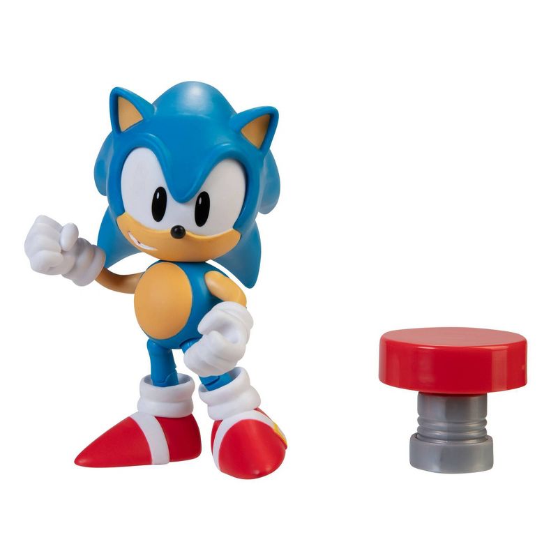 Sonic the Hedgehog 4" Figure Classic Sonic with Spring Wave 4