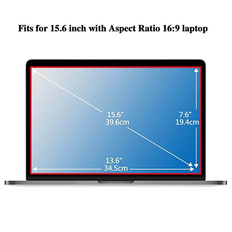156 in Anti Blue Light Laptop Screen Protector Anti Glare Filter Film Eye Protection Blue Light Blocking Screen Protector for 156 Display 169