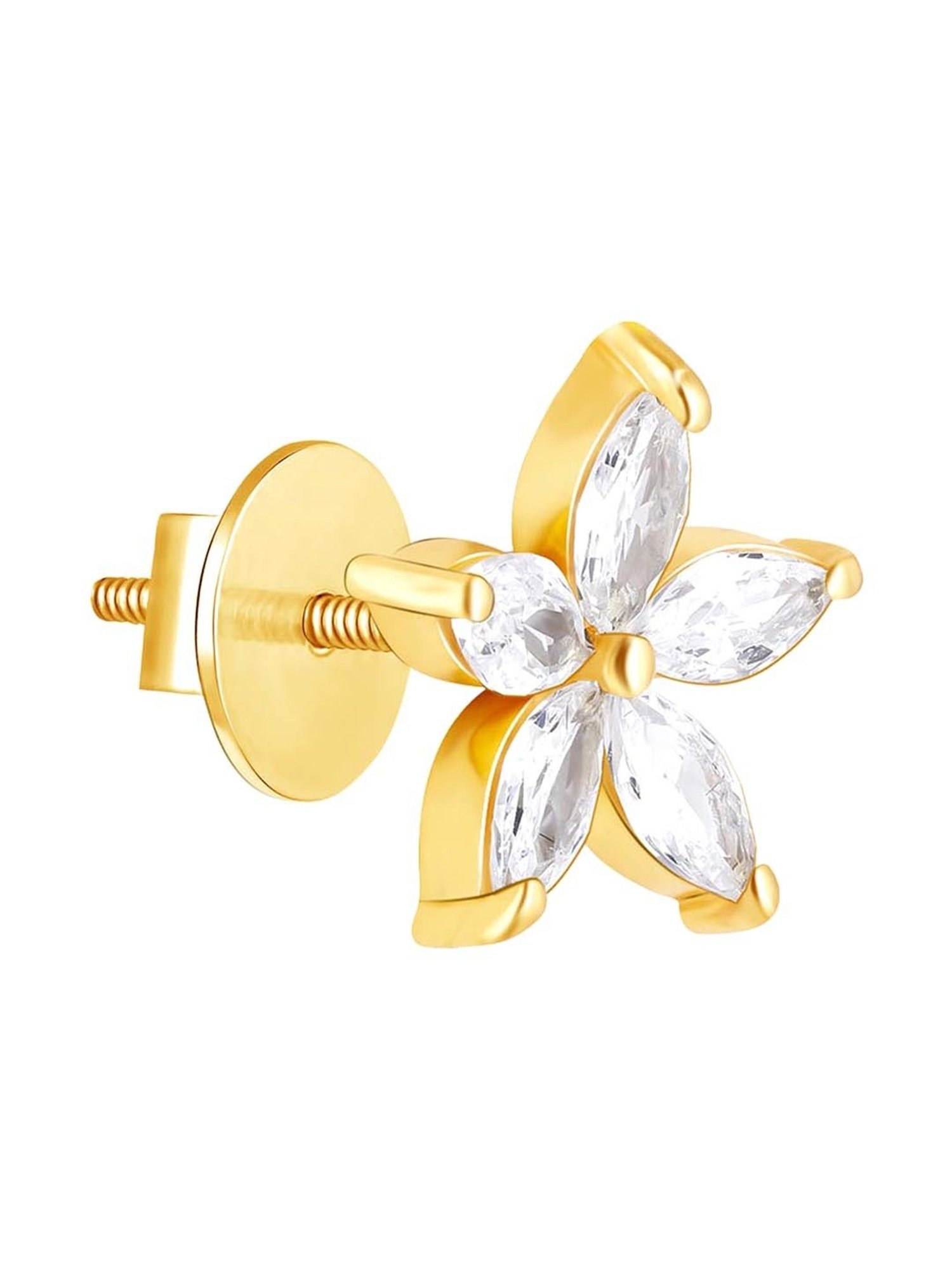 GIVA 92.5 Sterling Silver Lily Stud for Women