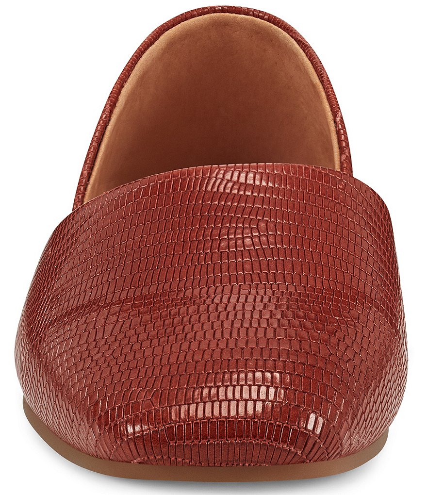 Lucky Brand Drowe Lizard Print Leather Flats