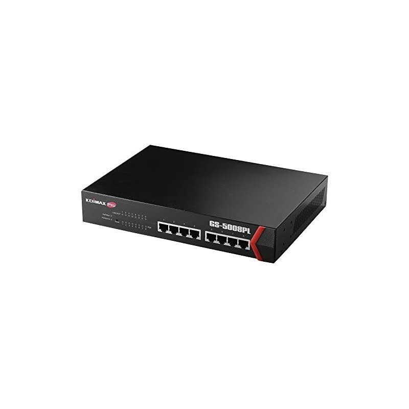 Long Range 8 Port PoE+ Gigabit Switch, Supports Long Range Upto 200M, Port-Base VLAN, QoS, Auto-detect PD, Total 130W (GS-1008P V2)