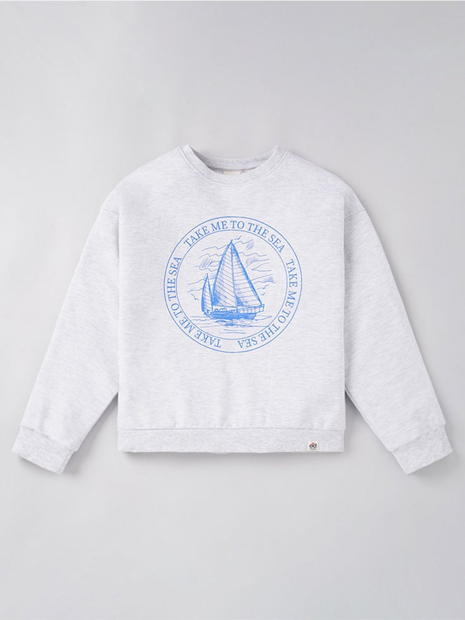 Edheads Kids Grey Cotton Printed Full Sleeves T-Shirt Set