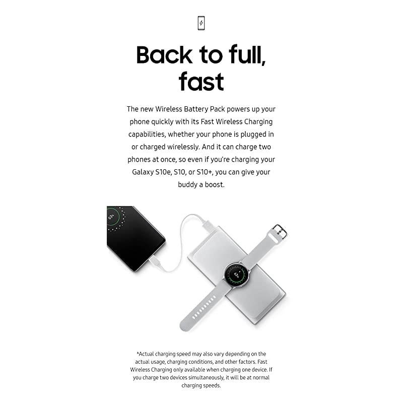 2in1 Portable Fast Charge Wireless Charger and Battery Pack 10000 mAh Silver US Version with Warranty