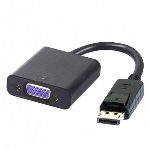 Cablecc DP DisplayPort Display Port Source to VGA Female Sink Monitor Projector Cable Support ATI Eyefinity Black