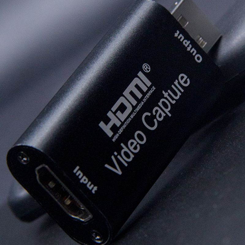 HDMI Capture Card USB2.0 HDMI HD Capture Card Game Video OBS Live Recording Box Audio Video Capture Cards, HD Acquisition for Gaming, Streaming, Teaching, Video Conference & Live Broadcasting