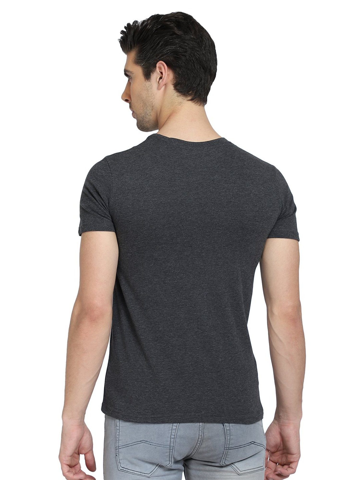 Dyca Coral & Charcoal Crew T-Shirt - Pack of 2