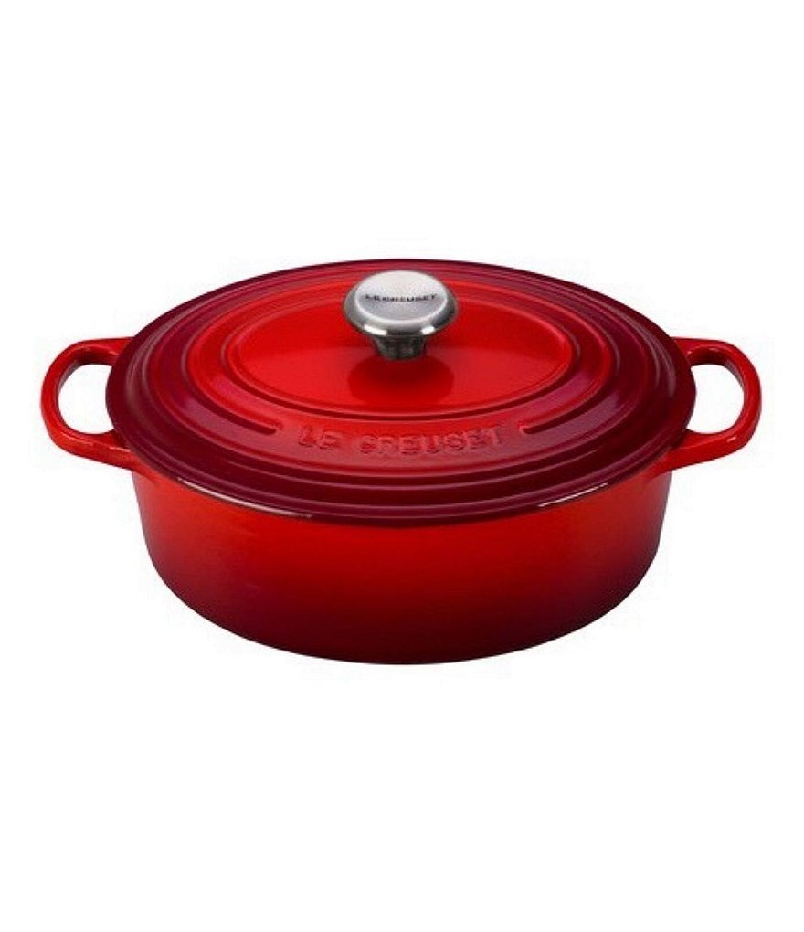 Le Creuset 5-Quart Signature Oval Dutch Oven with Stainless Steel Knob