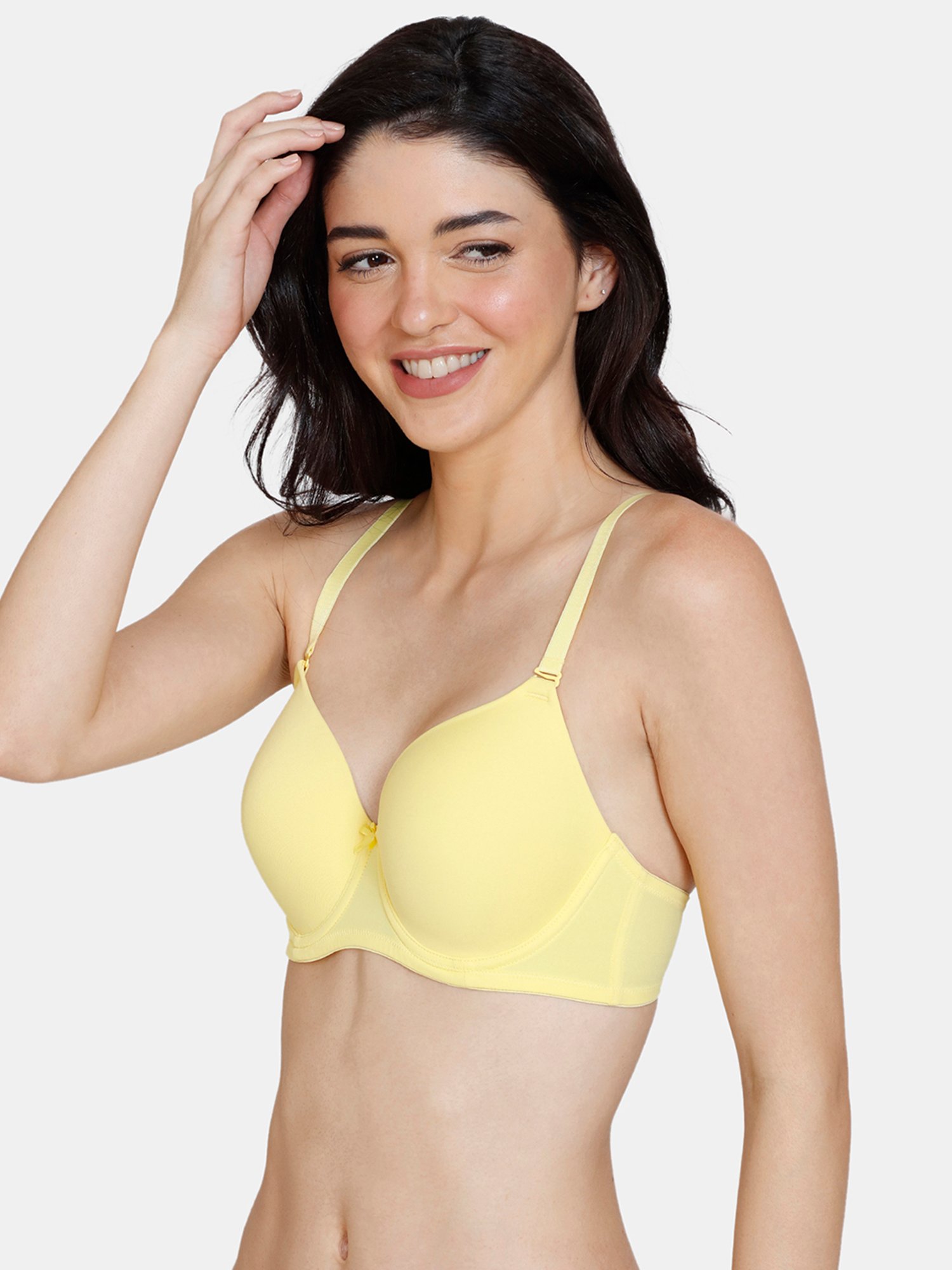 Zivame Yellow Half Coverage T-Shirt Bra
