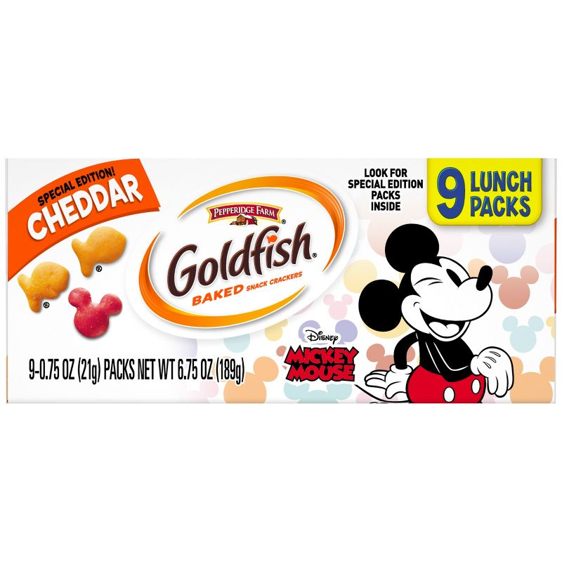 Pepperidge Farm Goldfish Mickey Mouse Baked Snack Crackers - .75oz/9ct