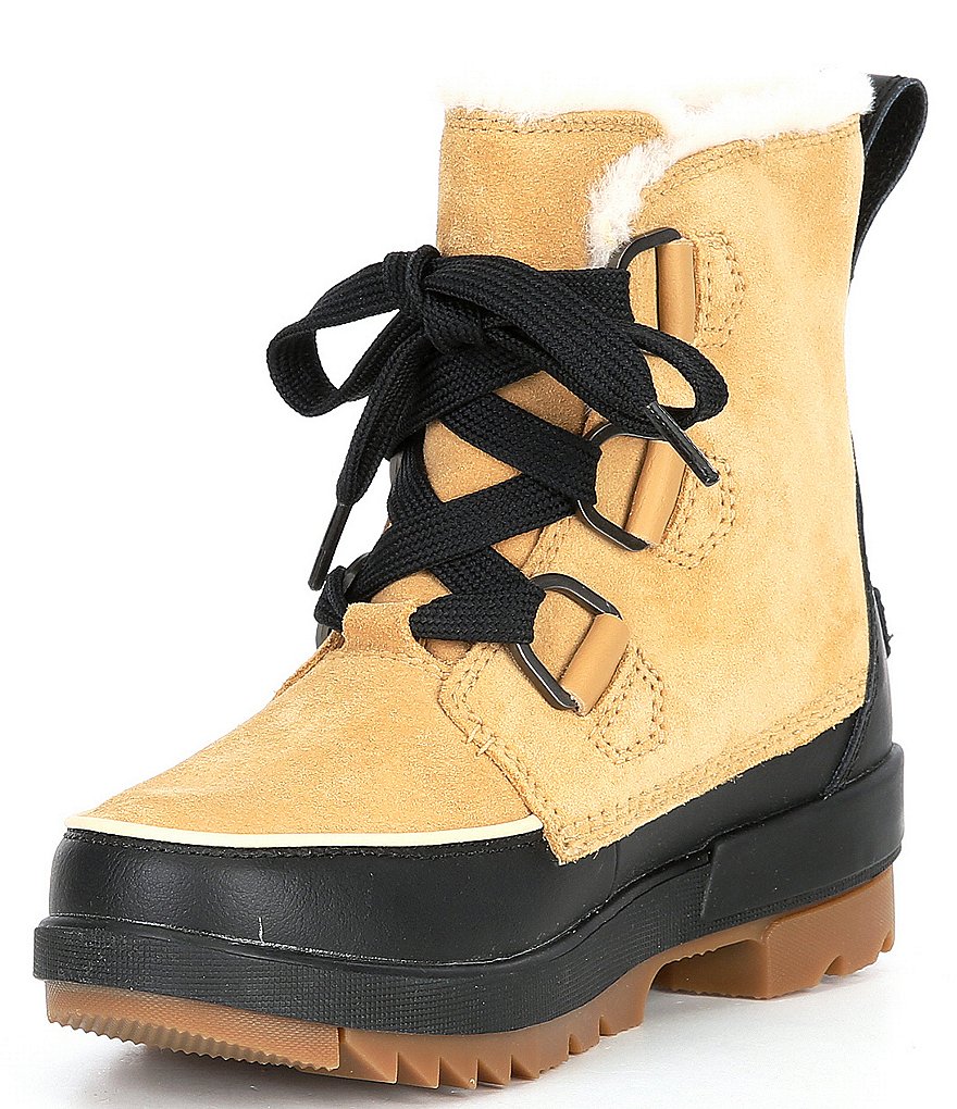 Sorel Tivoli IV Faux Fur Collar Waterproof Suede Lug Sole Winter Booties