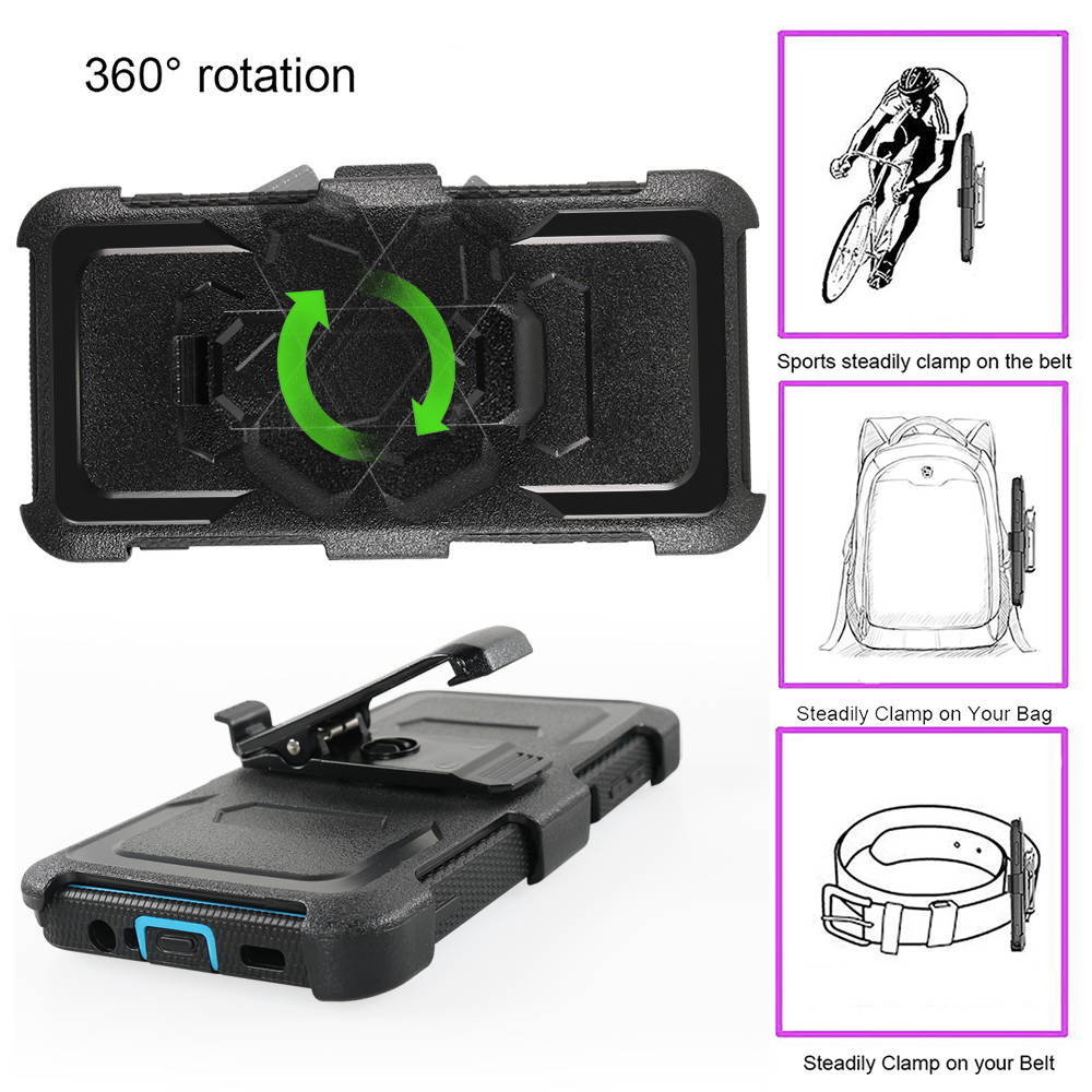 Mignova for Samsung A12 5G Case Full-Body Protective Built-in Screen Protector Kicksand Belt Clip Dustproof Shockproof Anti-Scratch Armor Cover Samsung Galaxy A12 5G 6.5 inch