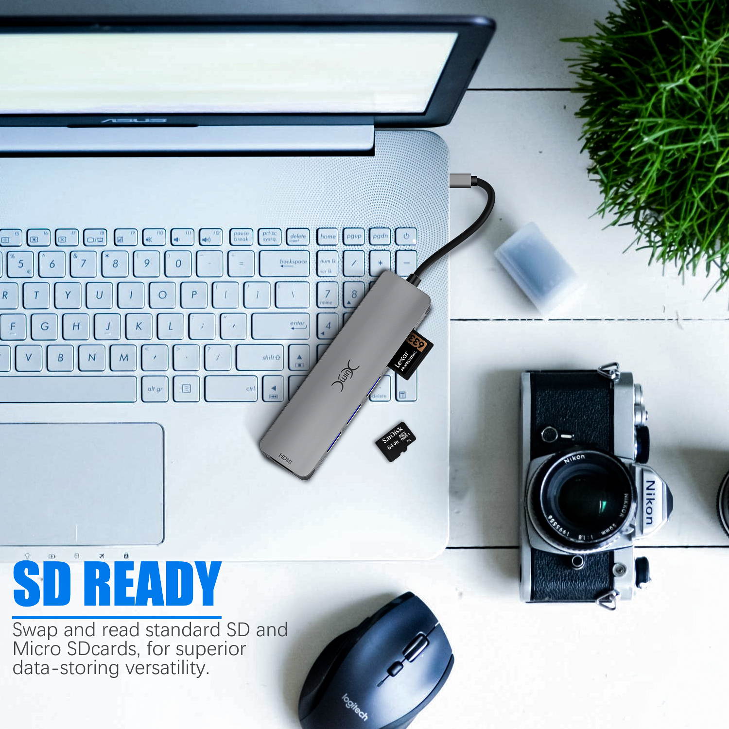 USB C To HDMI Hub - 4K@30HZ Dual HD Screen Extend & Mirror Mode - HDMI To USB C Adapter With Dual Display & USB 3.0 & 100W PD Compatible With MacBook Pro,Nintendo Switch And More Type C Device