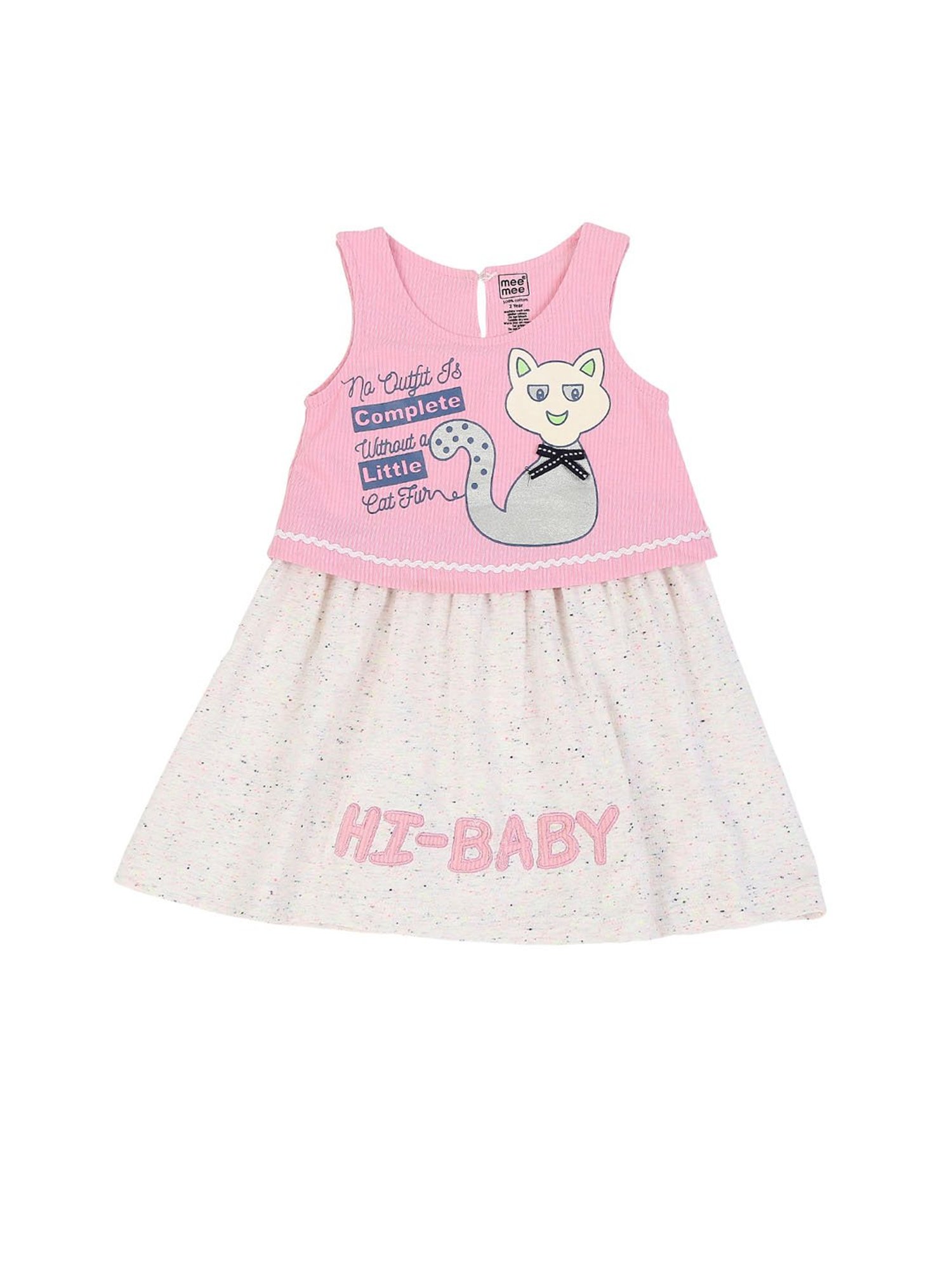 Mee Mee Kids Pink Printed Dress
