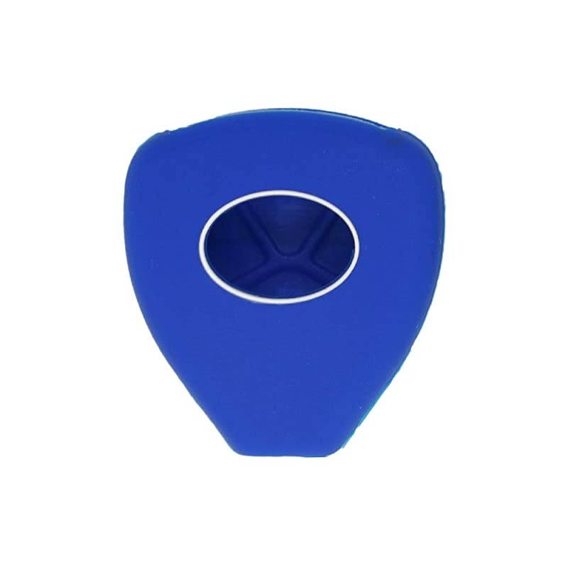 Silicone Cover Protector Case Holder Skin Jacket Compatible with TOYOTA 4 Button Remote Key Fob CV2416 Deep Blue