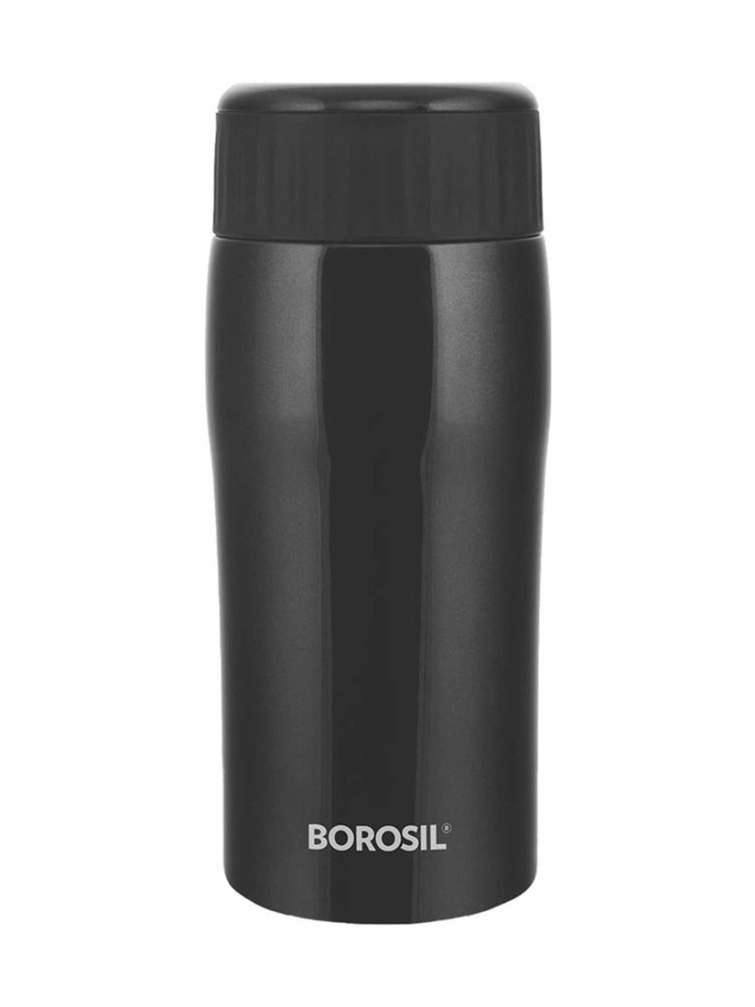 Borosil Black Stainless Steel 6 Hours Hot and 8 Hours Cold Water Bottles (320ml)