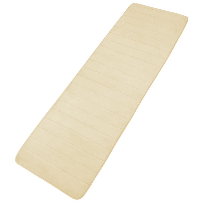 2'x5' Rectangle Indoor and Outdoor Polyurethane Floor Mat Beige - PiccoCasa