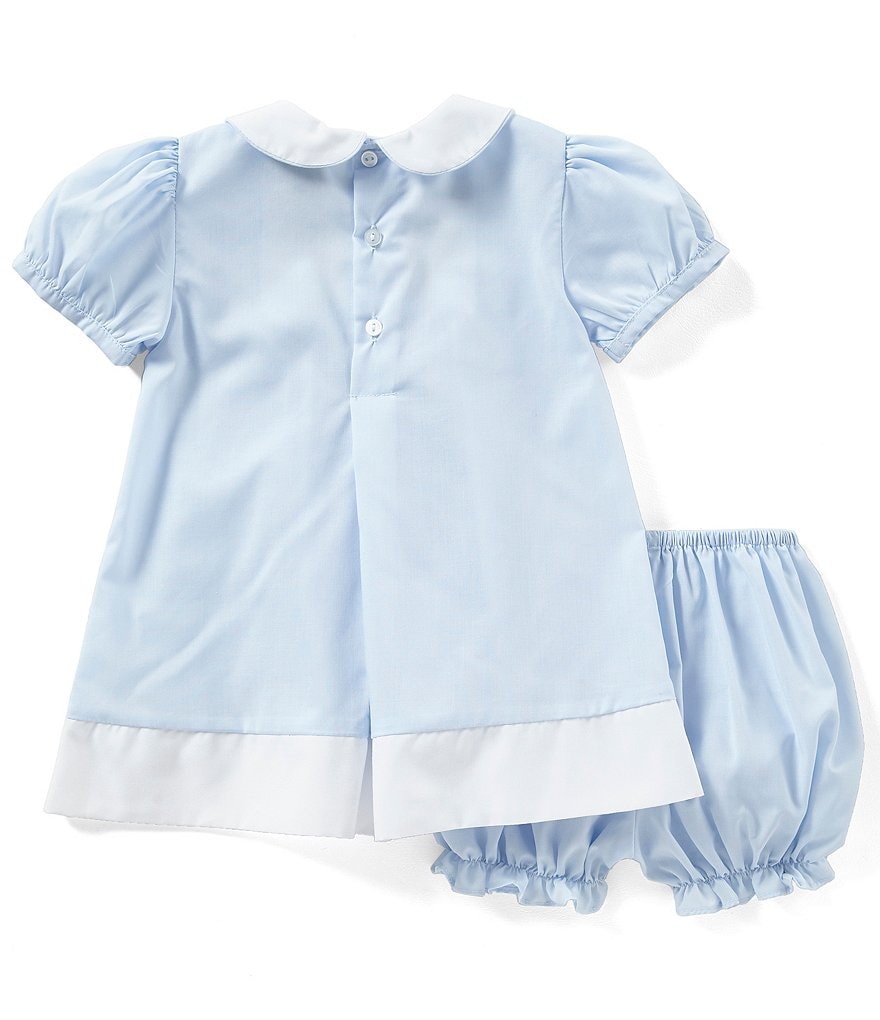 Friedknit Creations Baby Girls 3-9 Months Rosette Pintuck Dress